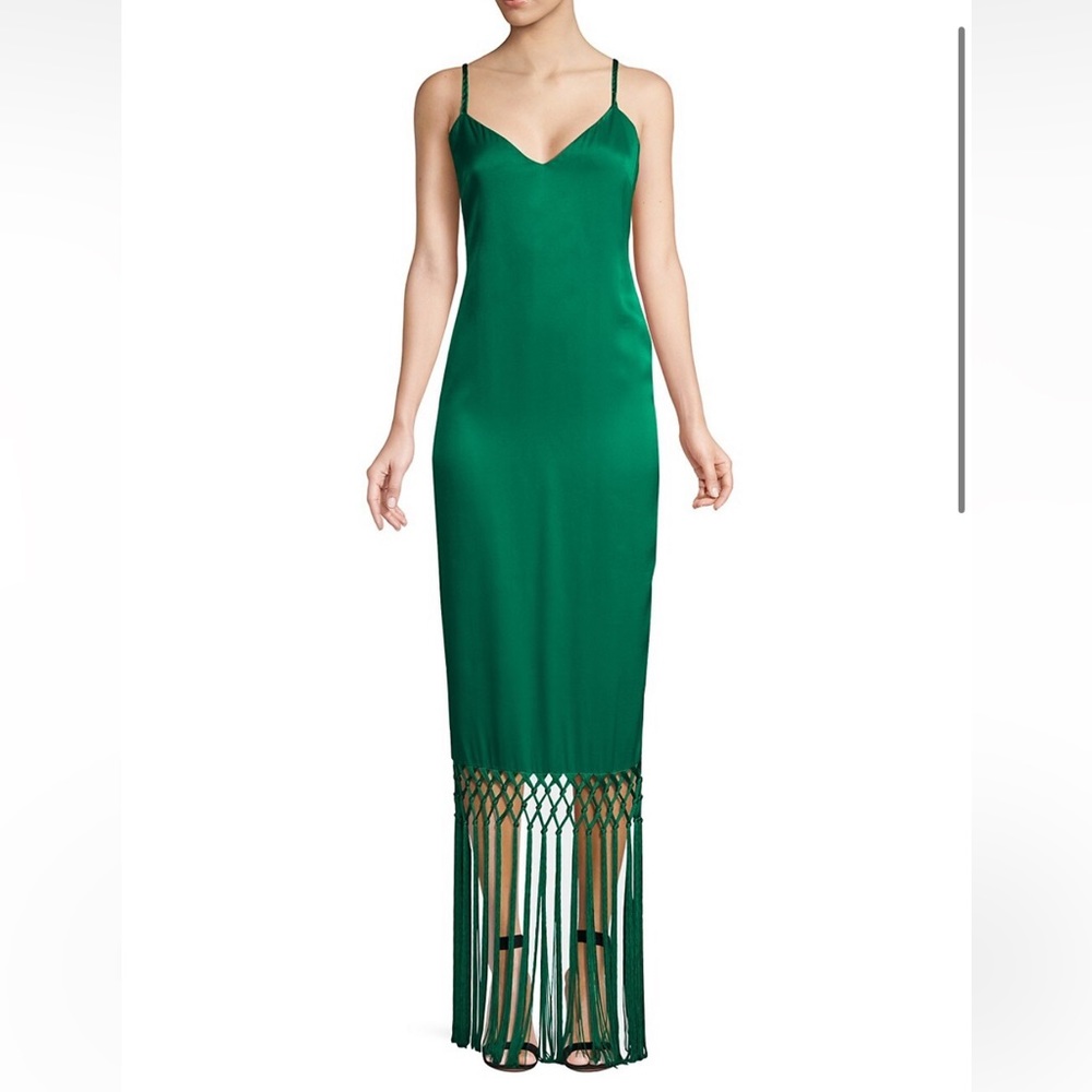 Rachel Zoe Turquoise Fringe Dress Sz 10 (Fits More Like 6-8, Small 10)